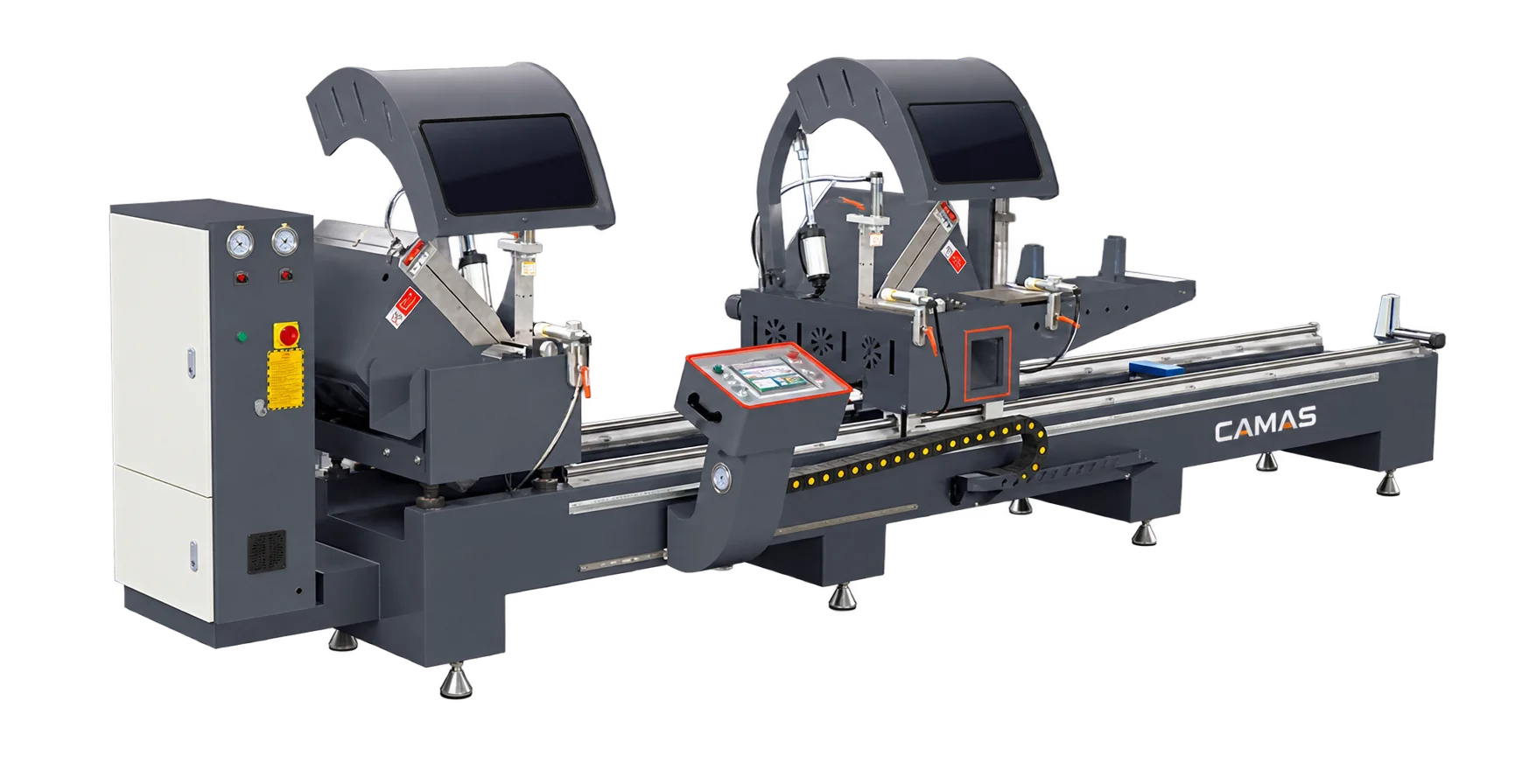 CAMAS LJZ2G-CNC-550×4200 — Integrated Heavy-duty Double-head Saw