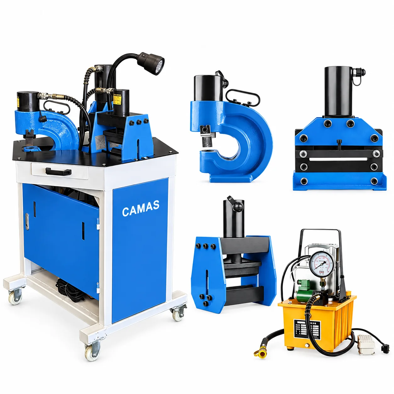 CAMAS 200B — Portable Hydraulic Busbar Processing Set