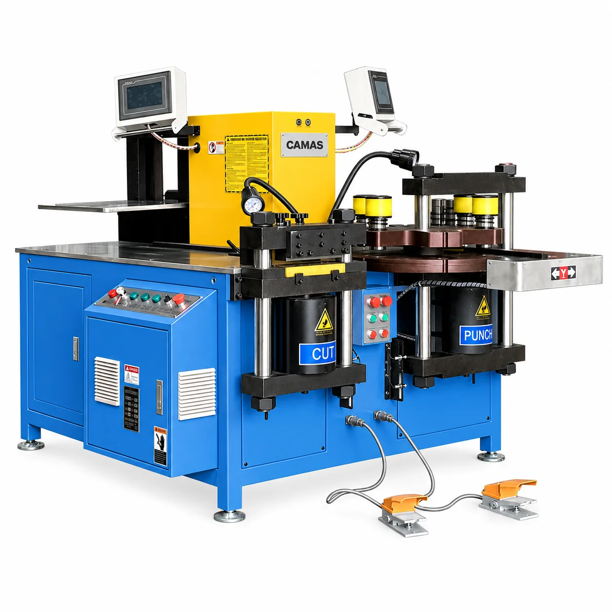 CAMAS 50-3NC PRO — 3-in-1 Servo Busbar Processing Machine